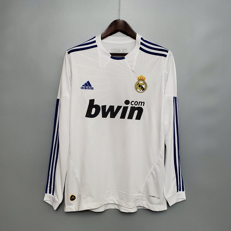 Camisa Adidas Real Madrid I 10/11 - Retrô Manga Longa