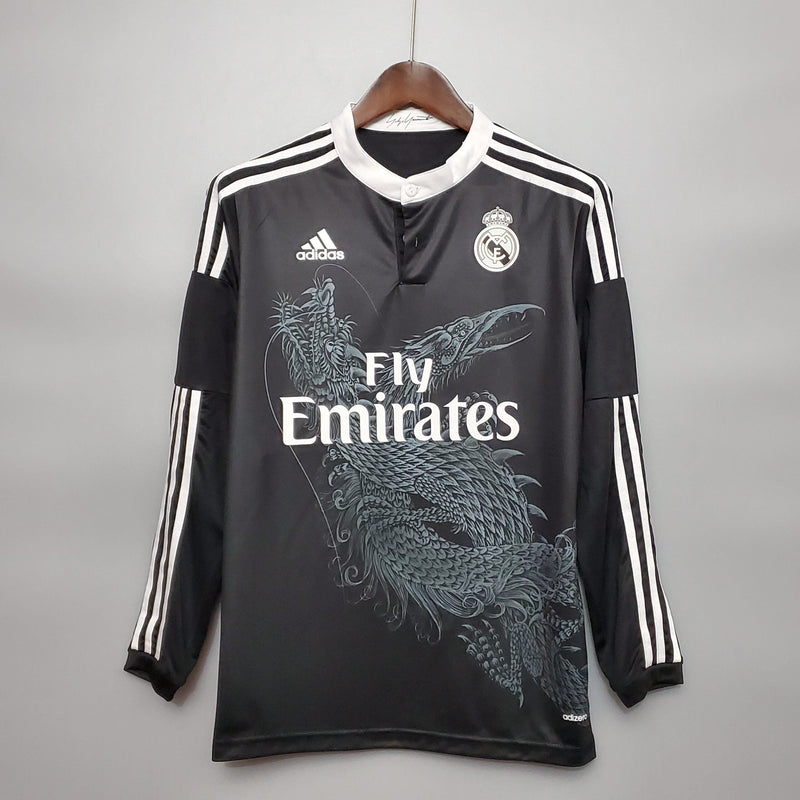 Camisa Adidas Real Madrid II 17/18 - Manga Longa Retrô